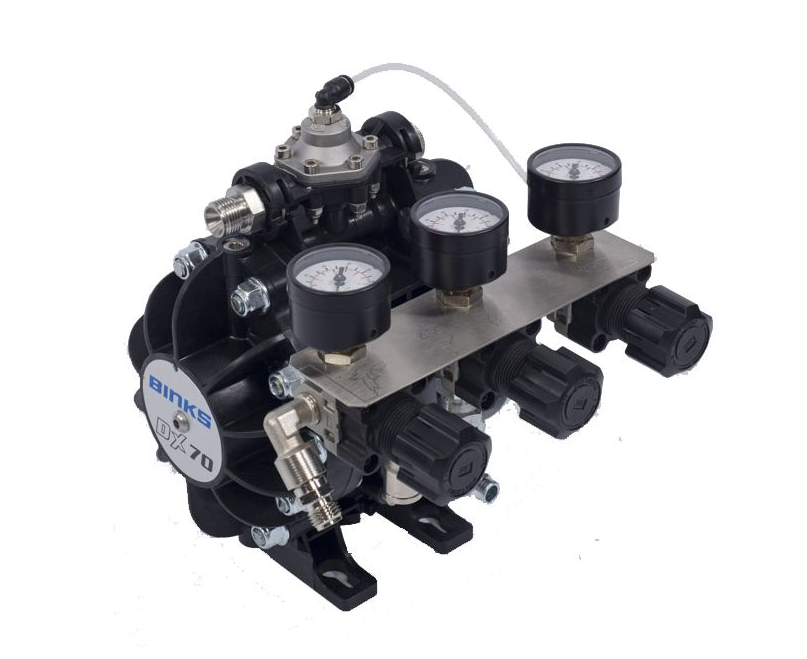 DX70 REGULATED BARE PUMP,FEMALE INLET, MALE OUT